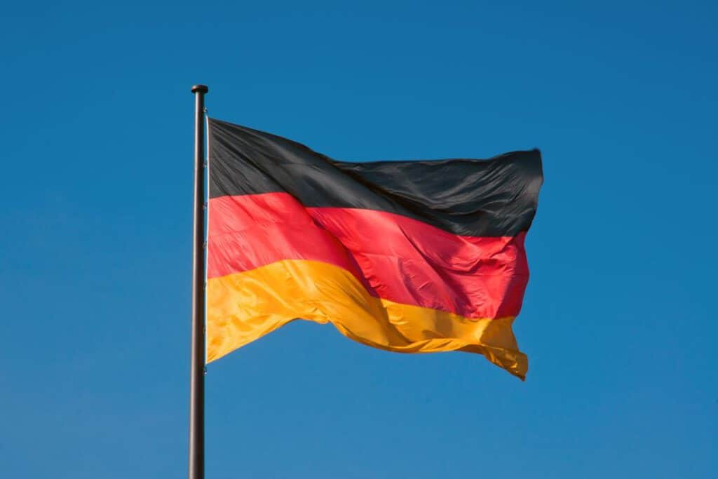 Fahne von Deutschland