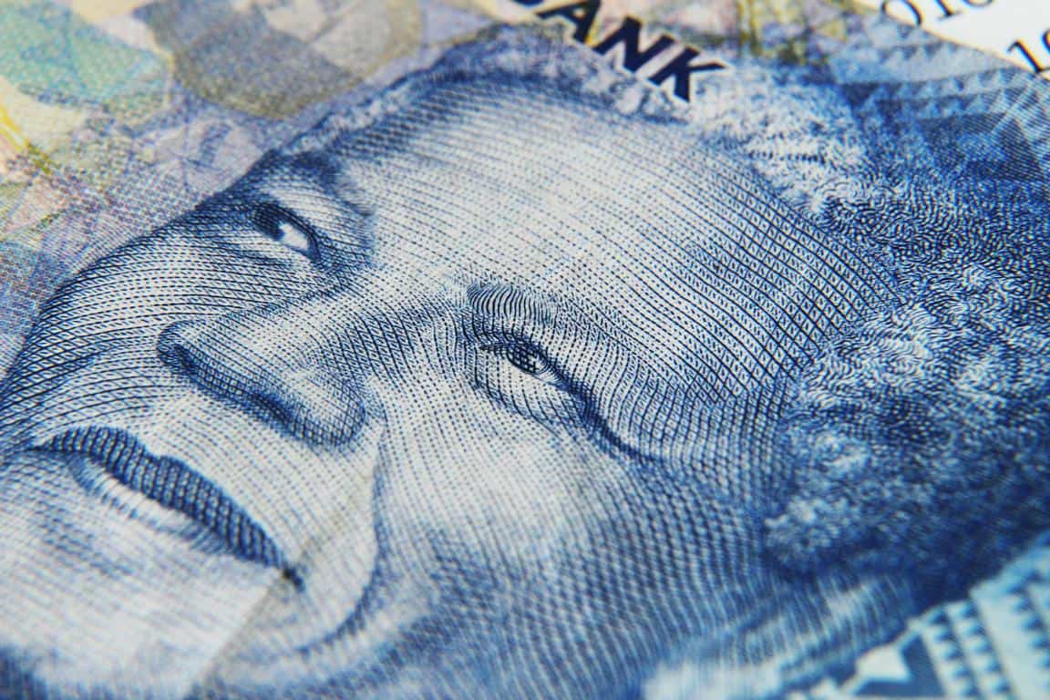 Mandela Kopf auf Geldschein