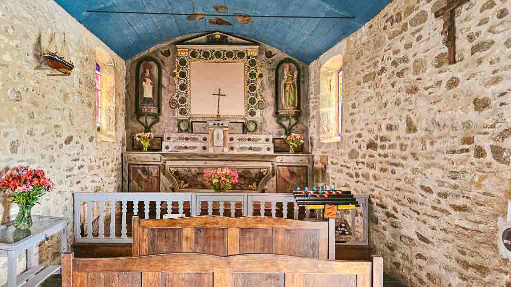 Allzeit-Bereift, Frankreich, Bretagne, Chapelle de Saint-Samson, Innenansicht der Kapelle